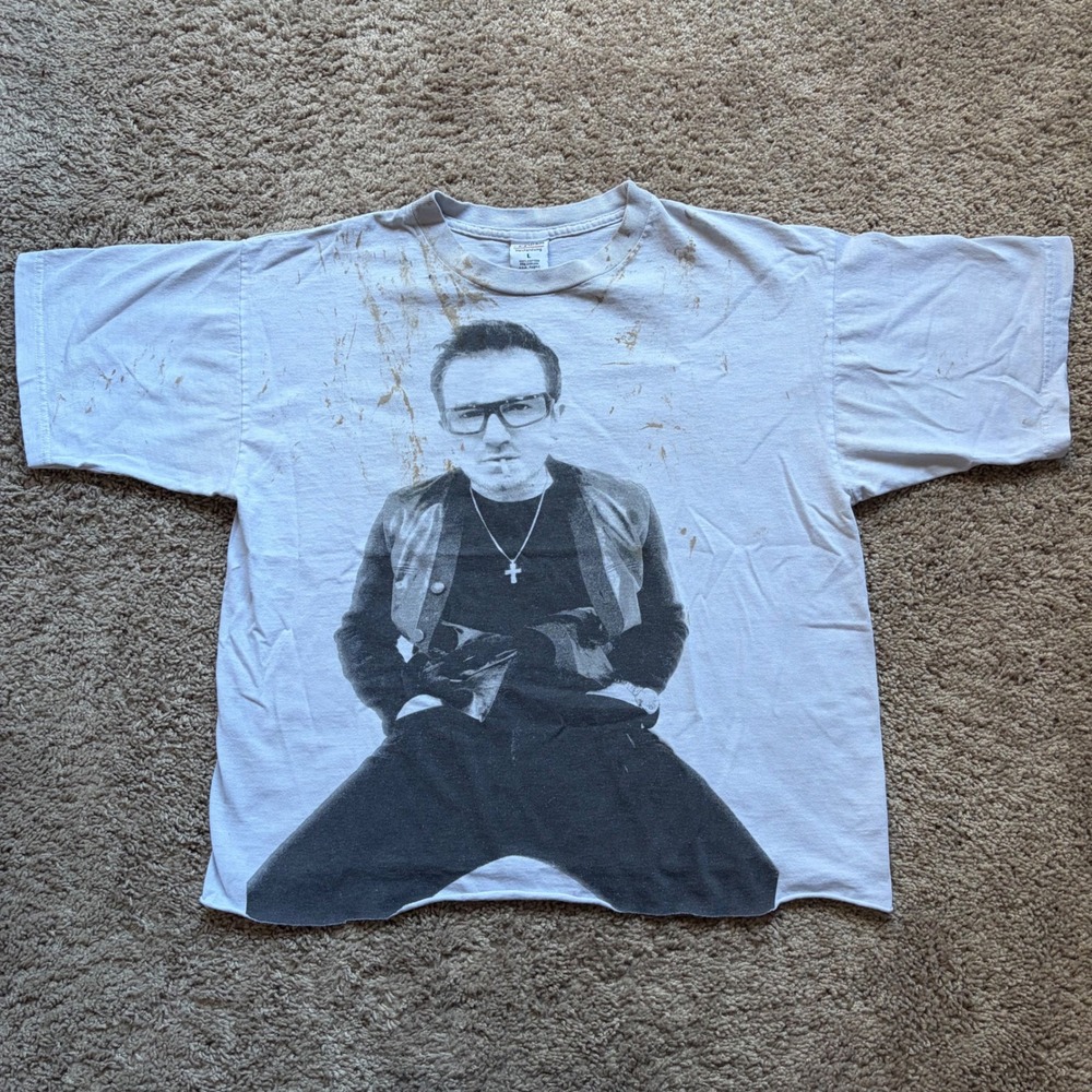 Vintage White U2 PopMart Tour 1997 T-Shirt Large PolyGram